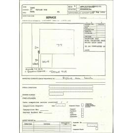 77 Taylor Terrace, correspondence relating to gas connection
