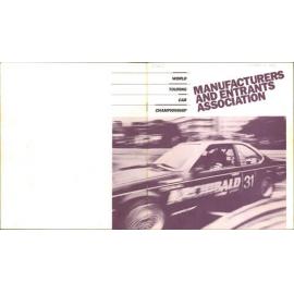 Manufacturers and Entrants Association informational booklet
