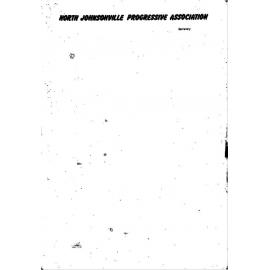 North Johnsonville Progressive Association, Annual General Meeting minutes and Presidents reports