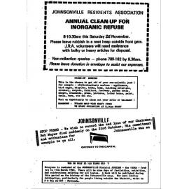 Johnsonville Progressive Association, minutes