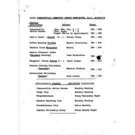 Johnsonville Community Centre,  reports, newsletters and general correspondence