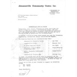 Johnsonville Community Centre redevelopment, correspondence and submissions