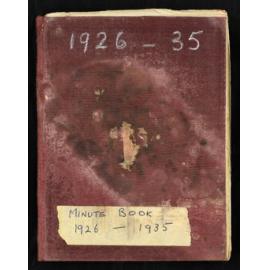 Minute book and event programmes, 1926-1935