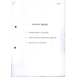 Committee meeting minutes, report and balance sheets, 1996-1998, brochures for lessons
