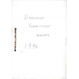 Committee meeting minutes, 1994