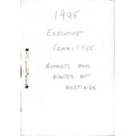 Committee meeting minutes, reports and balance sheet,1995