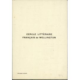 Cercle Littéraire annual programmes