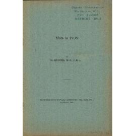 Book 19: Mars 1939 