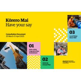 Wellington City Council. 2024-2034 Long-term plan amendment, 2025/26 Annual Plan, Local Water Done Well. Consultation document.