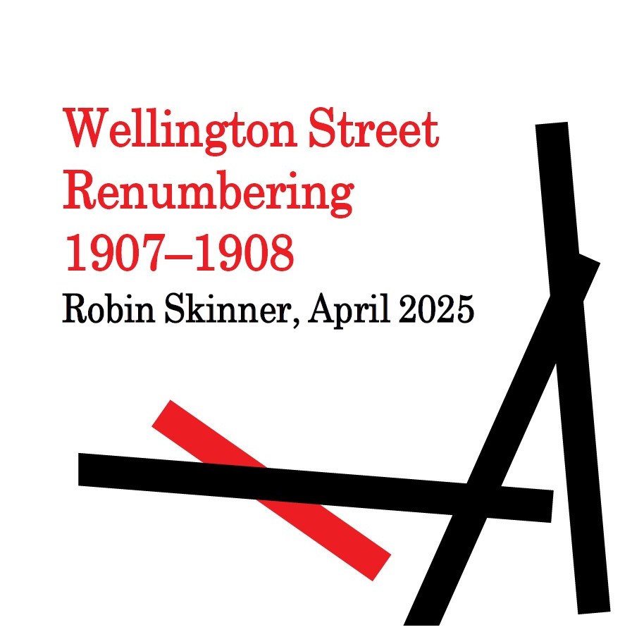 Wellington Street Renumbering 1907-1908, Topic Guide