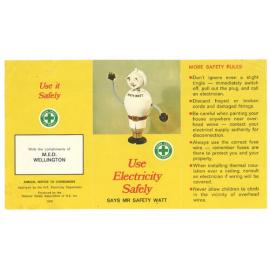Use Electricity Safely, Says Mr Safety Watt, 1970