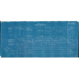 [Hikitea], Yard No 485-6, Framing Arrangement, Crane Steamer Barge Drg 3