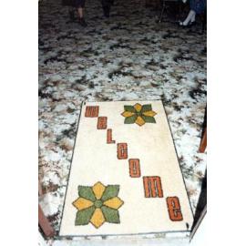Welcome mat shown on opening day of Brooklyn Resource Centre