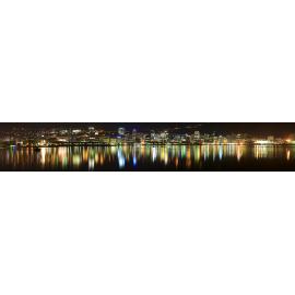 Wellington City nightscape, City reflected in harbour