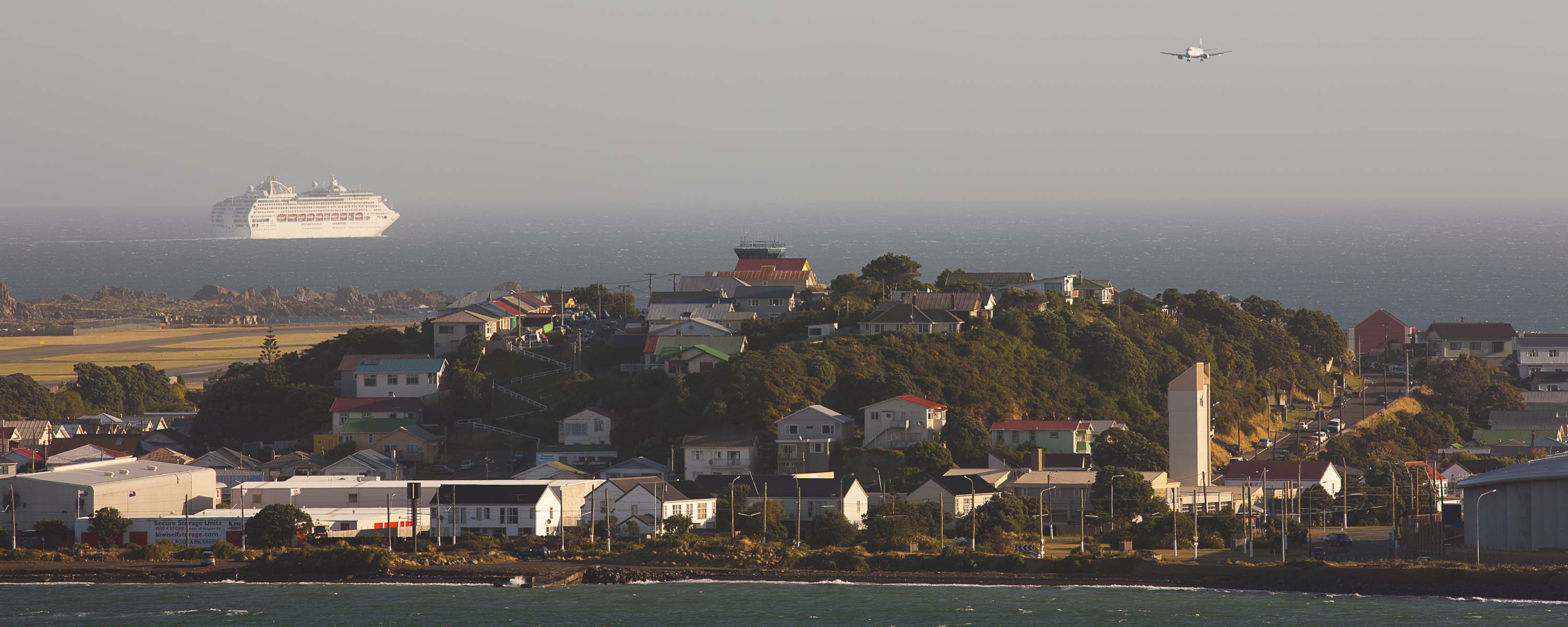Cruise Ship heads out into Cook Strait