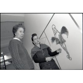 Artists, Jacquie Baxter (J C Sturm) and Jacqui Fraser, City Art Gallery