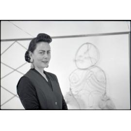 Artists, Jacquie Baxter (J C Sturm) and Jacqui Fraser, City Art Gallery