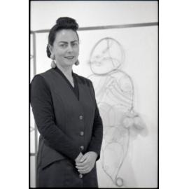 Artists, Jacquie Baxter (J C Sturm) and Jacqui Fraser, City Art Gallery