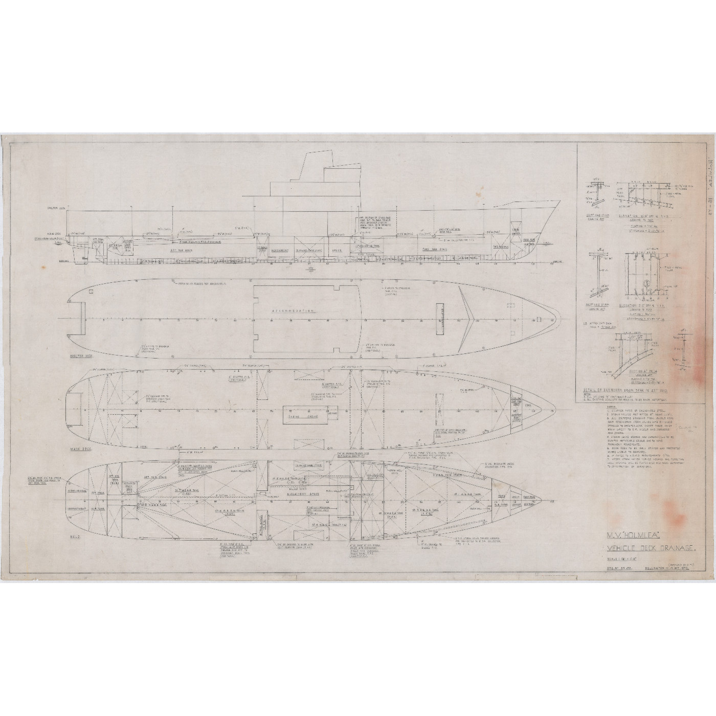 MV Holmlea, plans