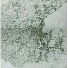 Map showing Wellington City and Port Nicholson