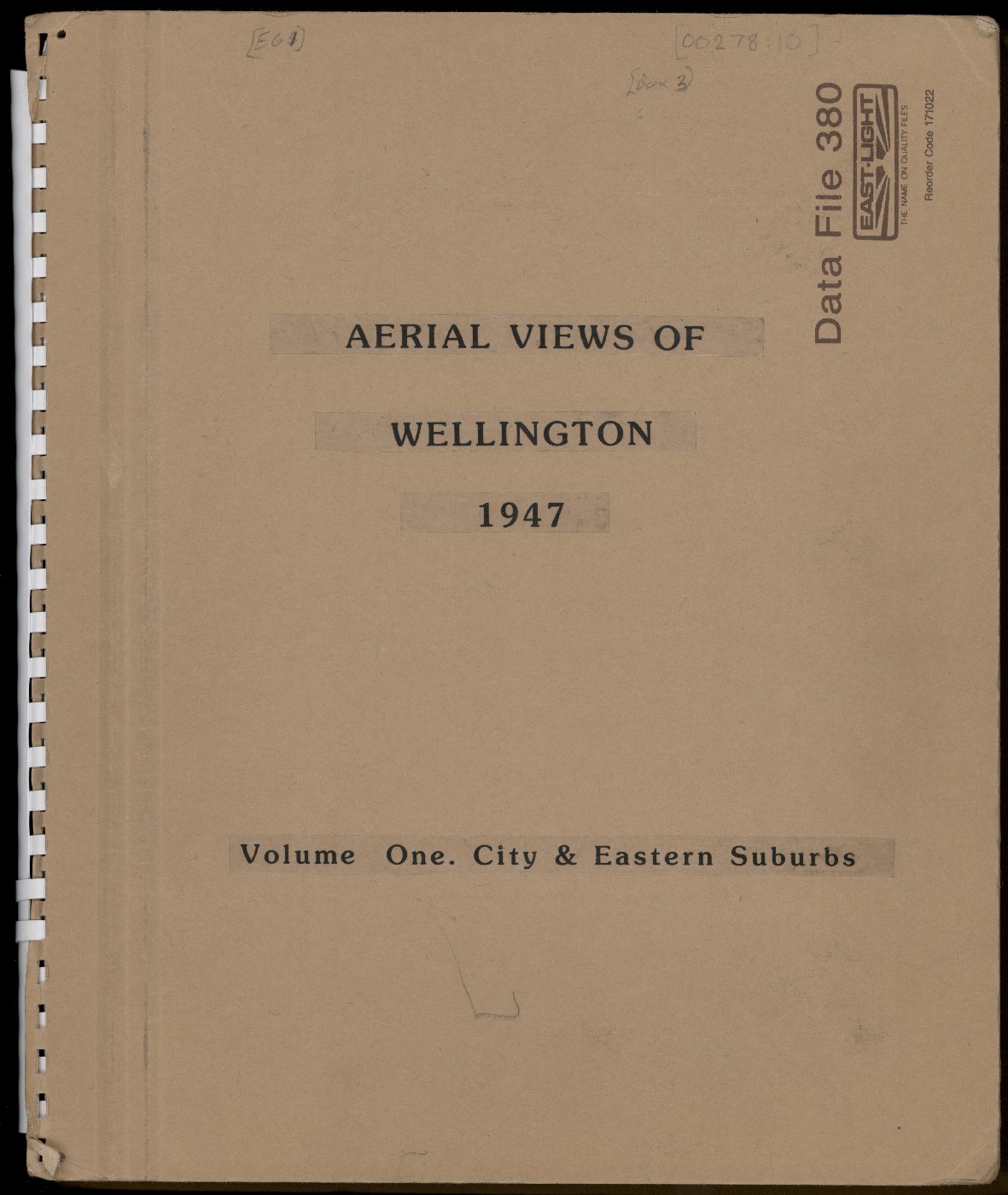 Album 10, Aerial Views of Wellington 1947 Volume One. City &amp; Eastern Suburbs