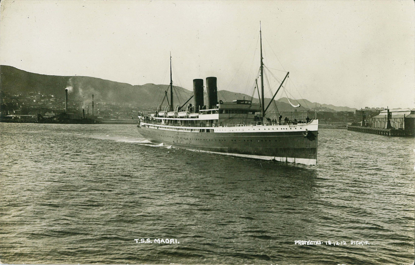 Wellington Recollect. TSS Māori, 1912, Constable Postcard Collection, 50001-5-316. Retrieved September 10,2026, from https://wellington.recollect.co.nz/nodes/view/3336